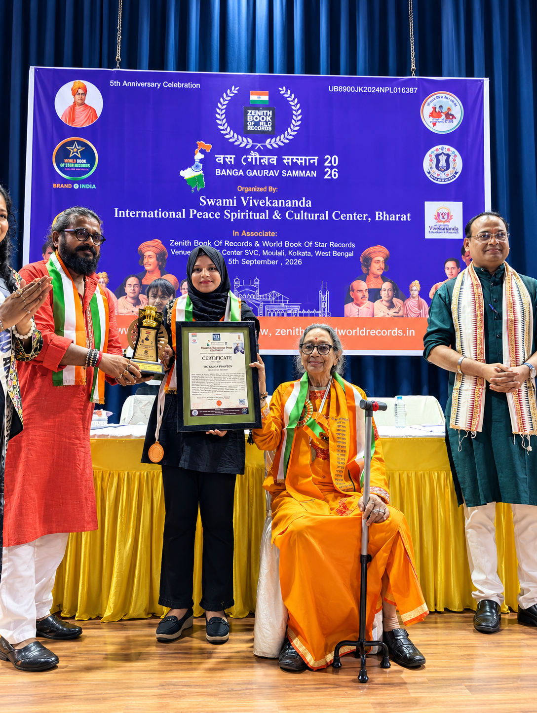 Saima Praveen Honoured with Ishwar Chandra Vidyasagar Shiksha Ratan Samman